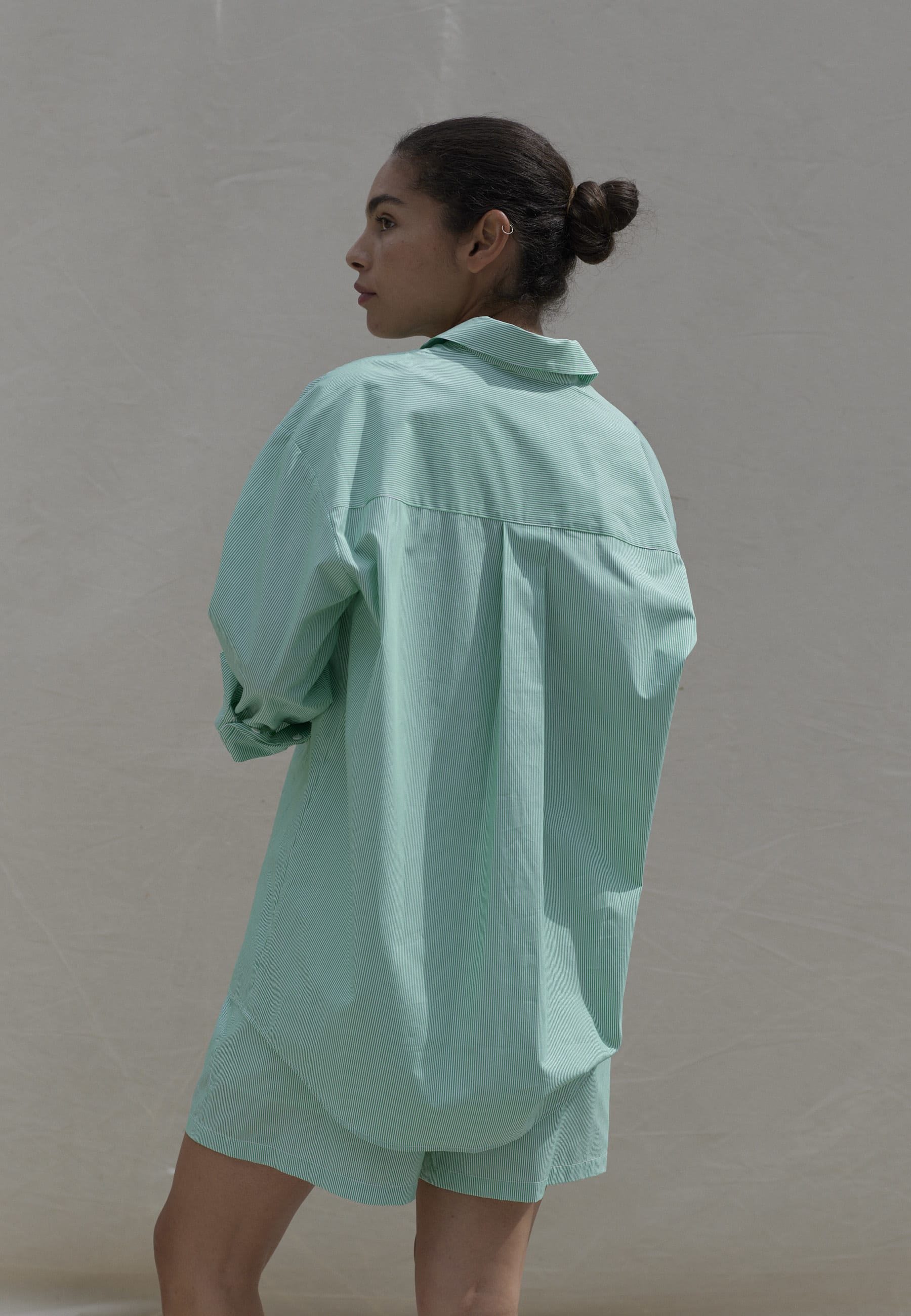 Henriette Shirt Ltd. - Green Stripe