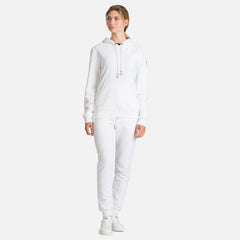 W Logo Sweat Hood FT - White