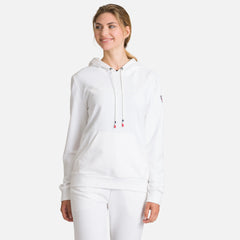 W Logo Sweat Hood FT - White
