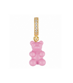 Nostalgia Bear with Pave Connector - Candy Pink
