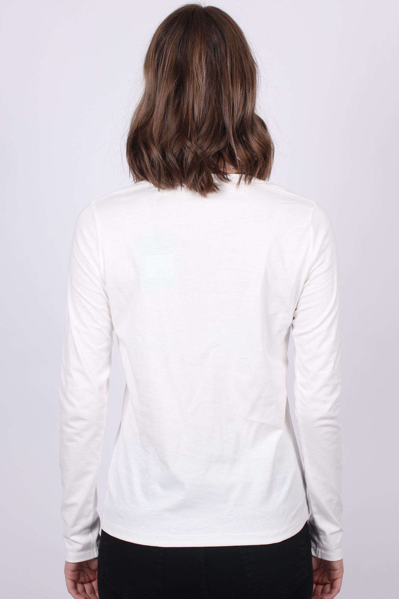 Arch Logo LS T-shirt - Eggshell - GANT - T-skjorter & Topper - VILLOID.no