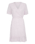 Samera Rikkelie Wrap Dress Aop - Light Lilac Dot