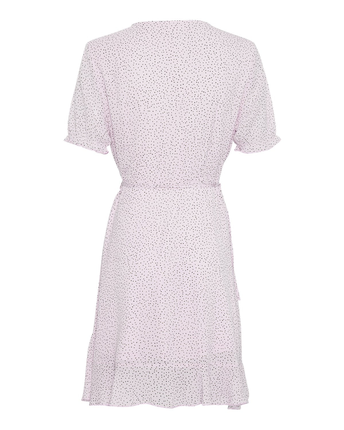 Samera Rikkelie Wrap Dress Aop - Light Lilac Dot