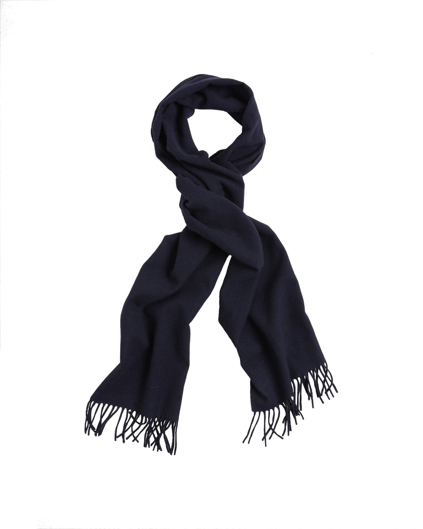 Solid Wool Scarf - Evening Blue
