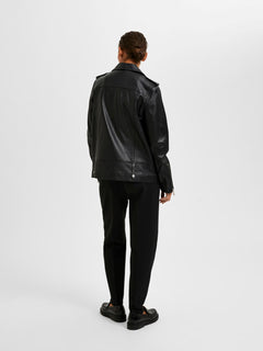 Madison Leather Jacket - Black