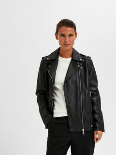 Madison Leather Jacket - Black