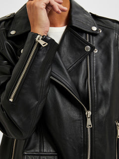 Madison Leather Jacket - Black