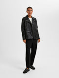 Madison Leather Jacket - Black