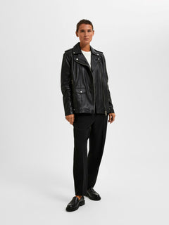 Madison Leather Jacket - Black