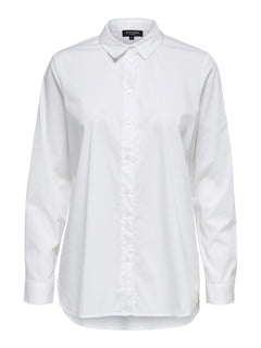 Ori LS Side Zip Shirt - Bright White
