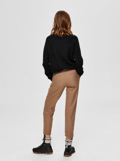 Lulu LS Knit O-Neck - Black