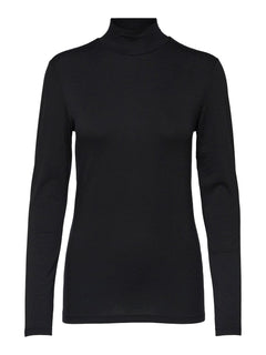 Mandy LS High Neck - Black