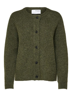 Lulu Ls Knit Short Cardigan - Kalamata Melange