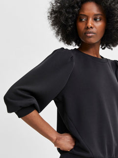 Tenny 3/4 Sweat Top - Black