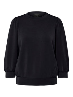 Tenny 3/4 Sweat Top - Black