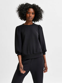 Tenny 3/4 Sweat Top - Black