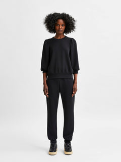 Tenny 3/4 Sweat Top - Black