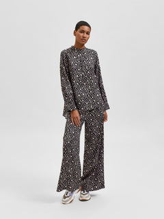 Judita LS Long Top - Black AOP