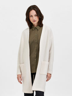 Darla Ls Knit Cardigan - Birch