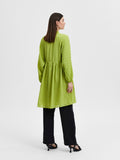 Mika Ls Short Dress - Dark Citron