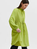 Mika Ls Short Dress - Dark Citron