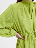Mika Ls Short Dress - Dark Citron