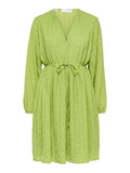 Mika Ls Short Dress - Dark Citron