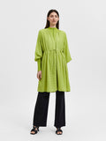 Mika Ls Short Dress - Dark Citron