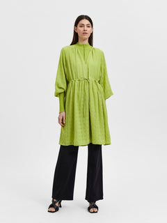 Mika Ls Short Dress - Dark Citron