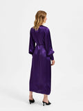 Lyra Ls Ankle Wrap Dress - Acai
