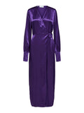 Lyra Ls Ankle Wrap Dress - Acai