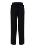 Viva-Gulia HW Long Linen Pant - Black