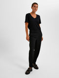 Rita-Ria Mw Cropped Pant - Black