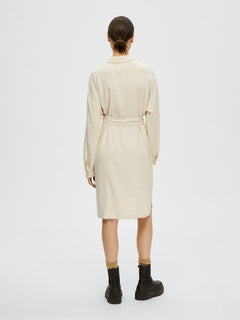 Viva-Tonia Long Linen Shirt - Sandshell