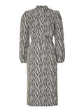 Macie Ls Midi Dress - Black