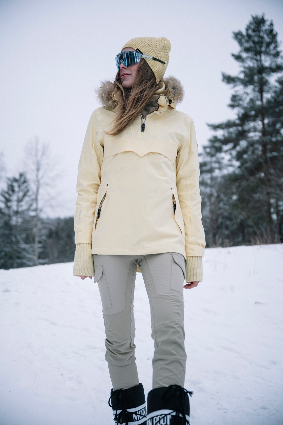 Finse 2.0 2-Lags Anorakk - Lys Gul