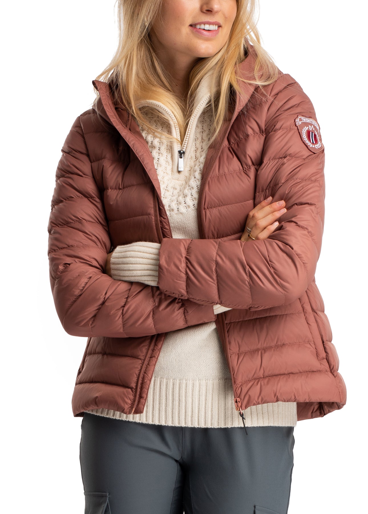 Finse Dunjakke - Brent Rød