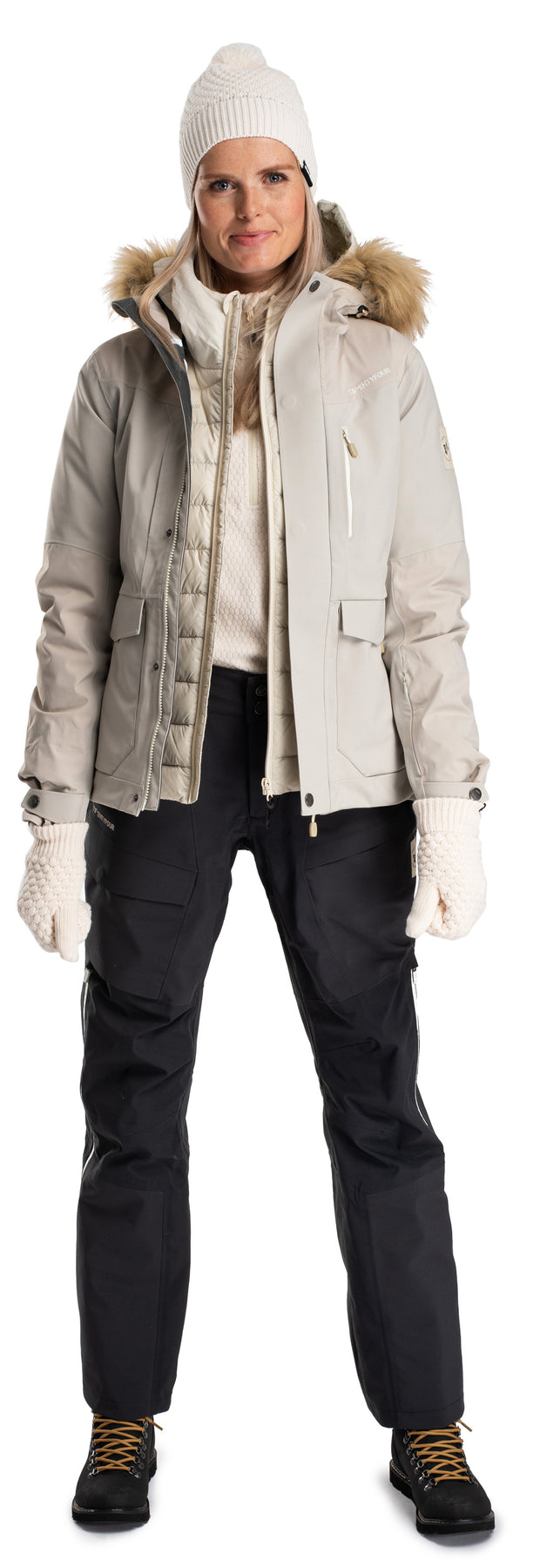Finse 3-Lags Jakke - Lys Beige