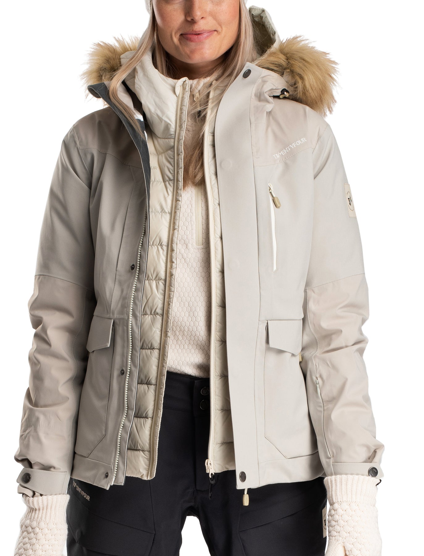 Finse 3-Lags Jakke - Lys Beige