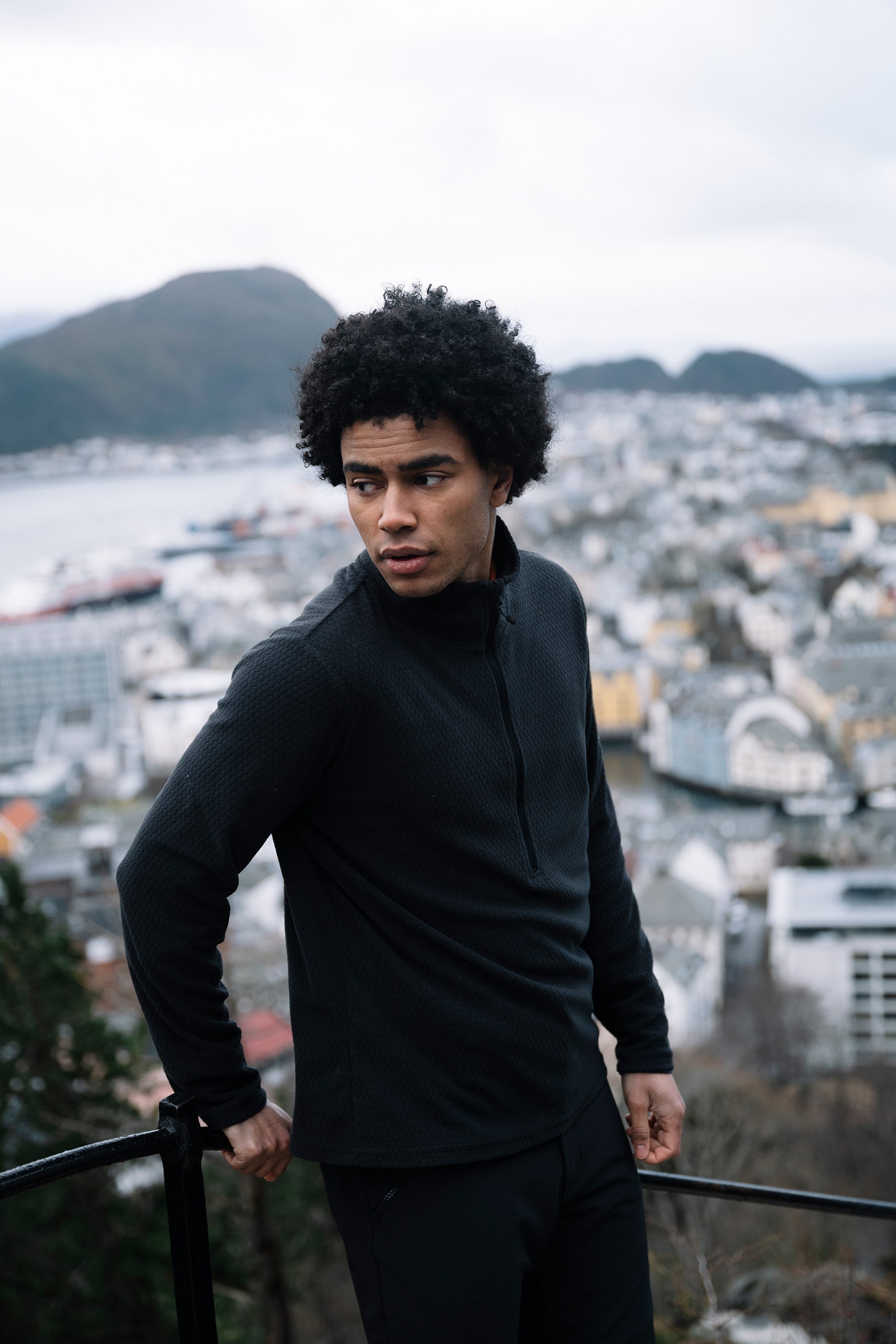 Finse HZ Fleece H - Skyggesort