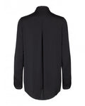 Blair Polysilk Shirt - Black - Moss Copenhagen - Bluser & Skjorter - VILLOID.no