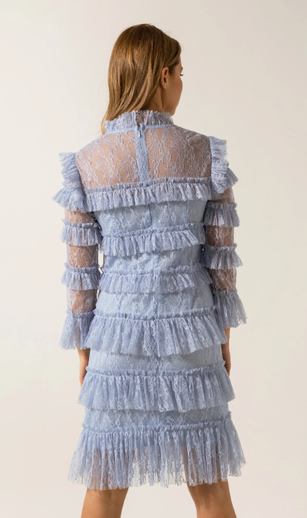 Carmine Mini Dress - Lavender Blue - By Malina - Kjoler - VILLOID.no