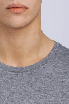 Men T-shirt - Grey Melange
