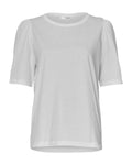 Mo Alva Puff Tee - White - Moss Copenhagen - T-skjorter & Topper - VILLOID.no