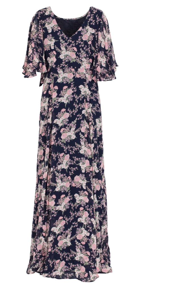 Delicate Semi Wrap Dress - Summer Bouquet - ByTimo - Kjoler - VILLOID.no
