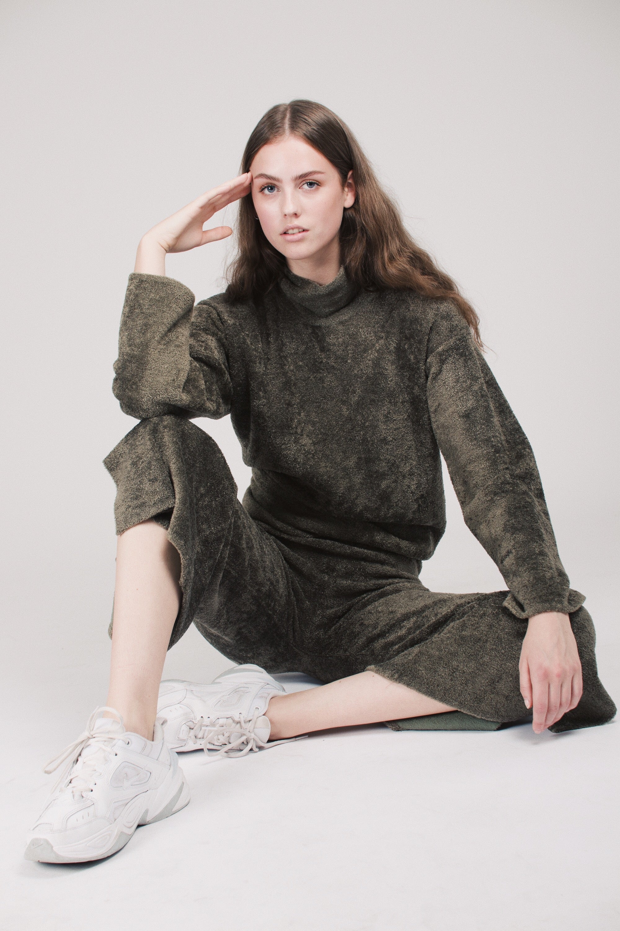Soft knit pants - Olivine - MAUD - Bukser & Shorts - VILLOID.no