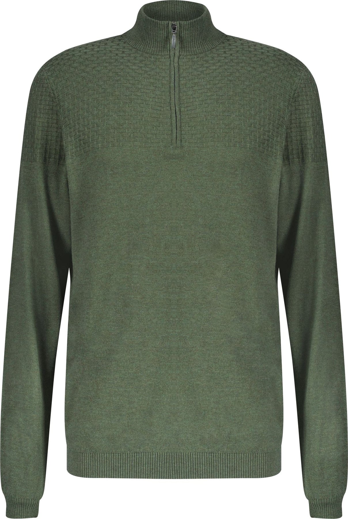 Halvsten Sweater - Olive Melange