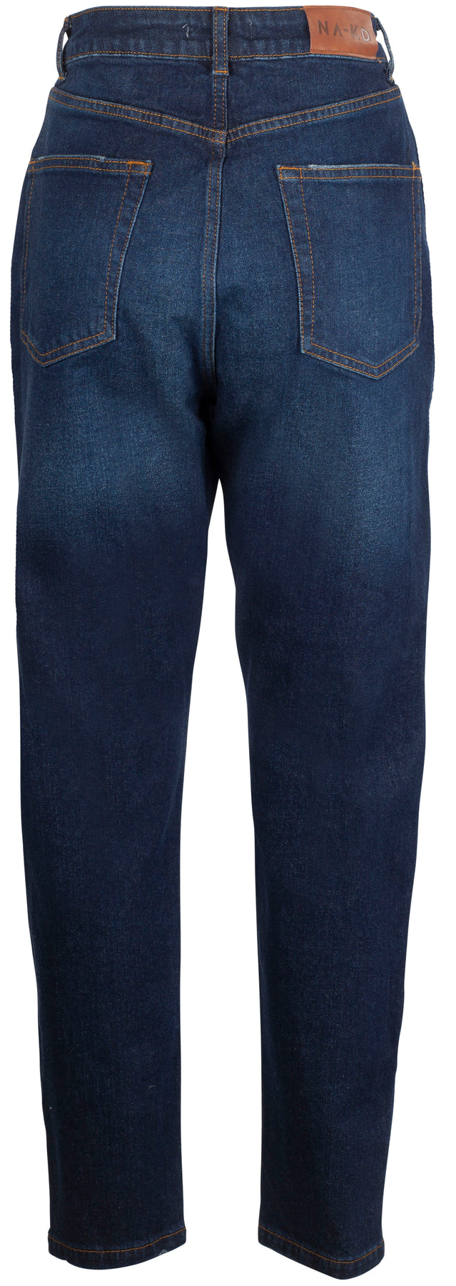 Mom Jeans - Dark Blue - NA-KD - Bukser & Shorts - VILLOID.no