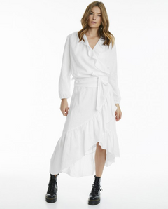Wendy Linen Solid Skirt - White - Line of Oslo - Skjørt - VILLOID.no