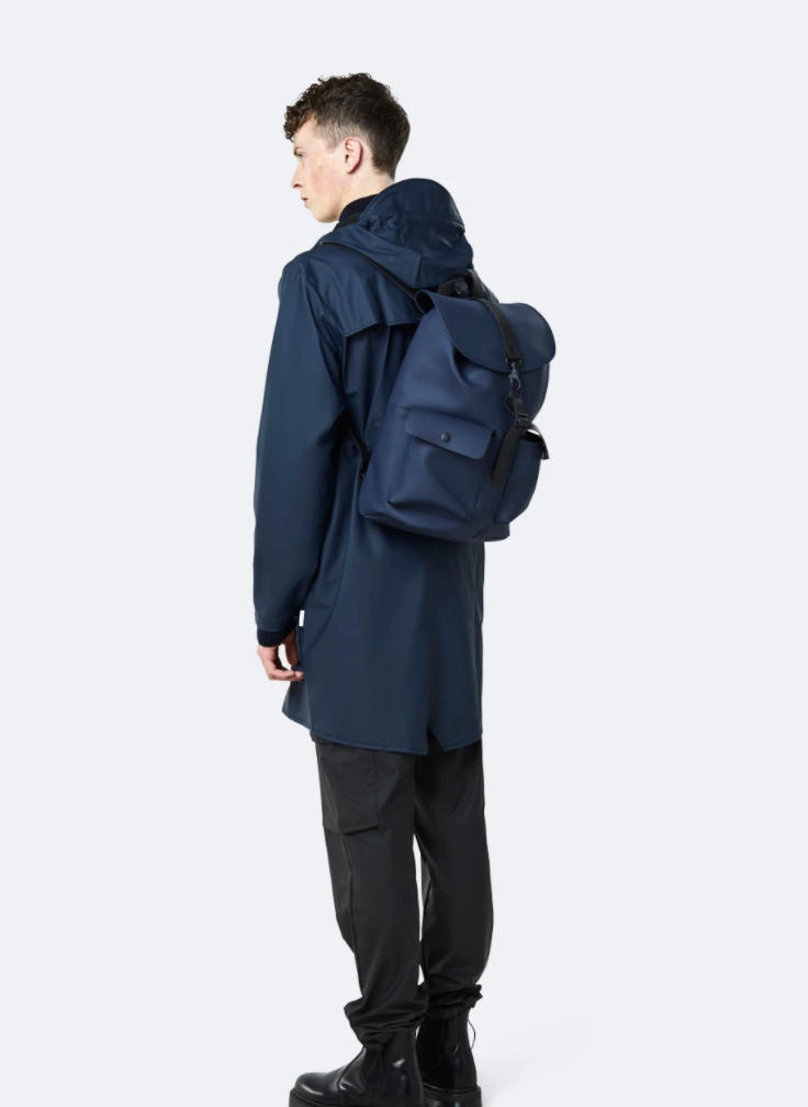 Camp Backpack - Blue - Rains - Tilbehør - VILLOID.no